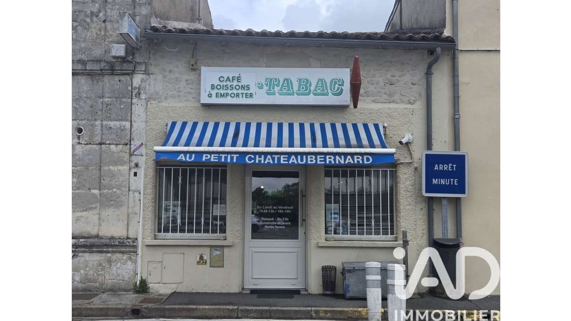 Vente tabac bar licence 4 bel empl Châteaubernard