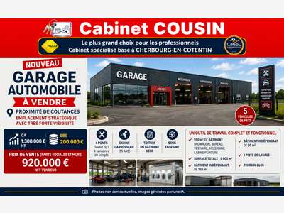 Vente garage mécanique carrosserie à Coutances