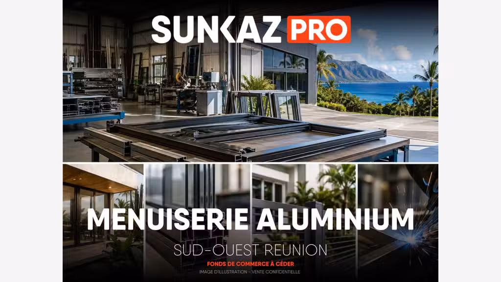 À vendre PME de référence menuiseries alu - 974