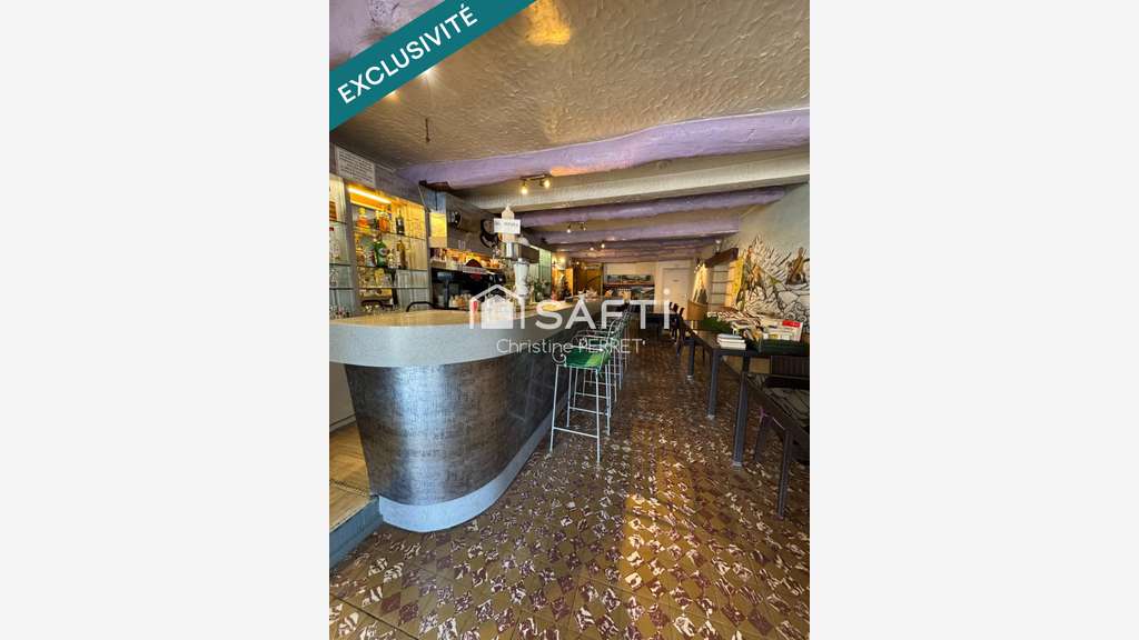 AV murs + fonds hôtel-bar-restaurant à La Javie