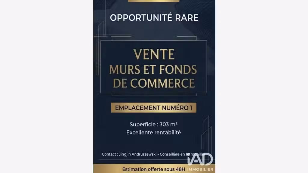 Vente murs & fonds empl N°1 à Le Vésinet