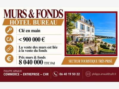 Vente hôtel bureau sur la Côte Atlantique