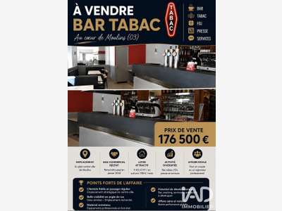AV FDC bar tabac presse 70m² Moulins empl d'angle