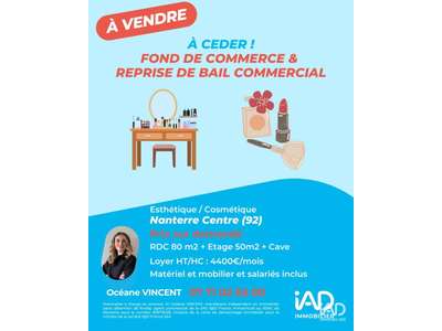 Vente Beauté - Esthétique - Coiffure à Nanterre
