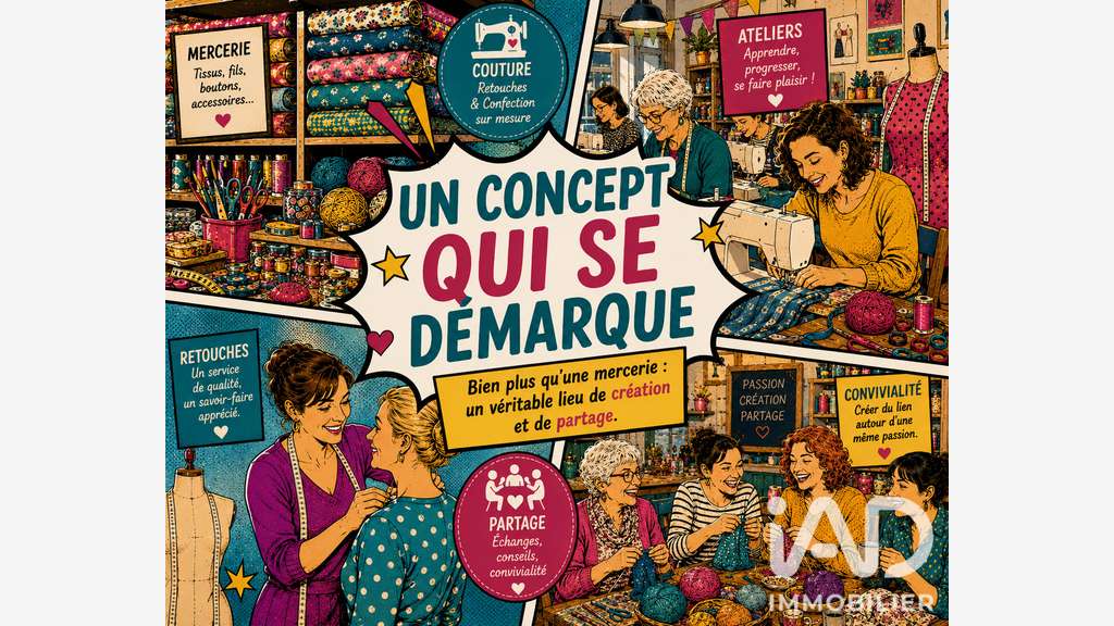 Vente atelier de couture à Orléans centre