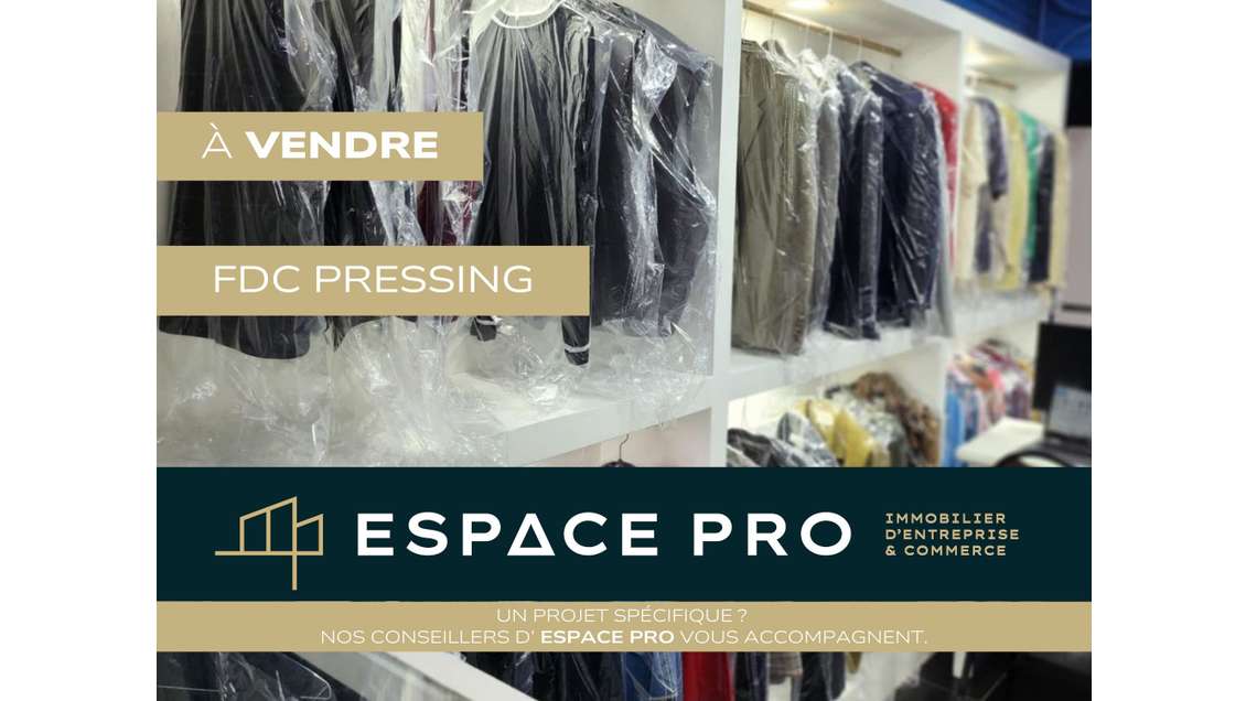 Vente FDC pressing secteur Deauville axe passant