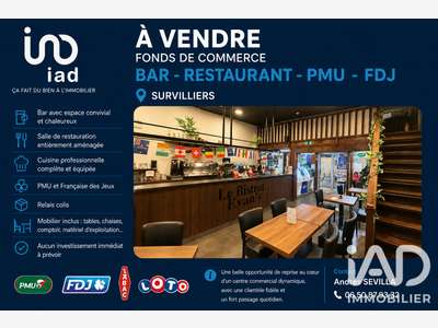 Vente bar restaurant PMU FDJ à Survilliers