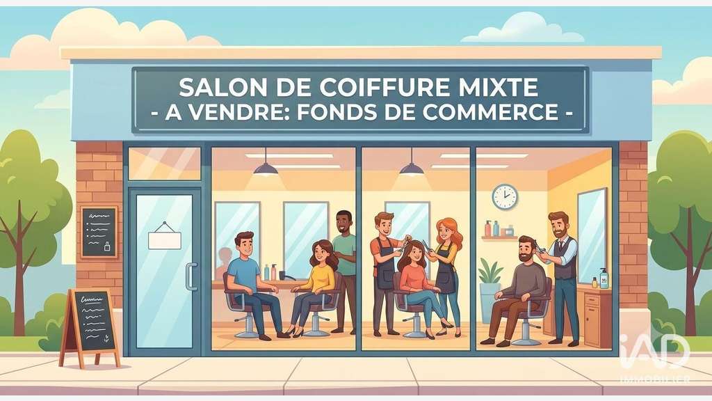 Vente salon de coiffure mixte à Voreppe
