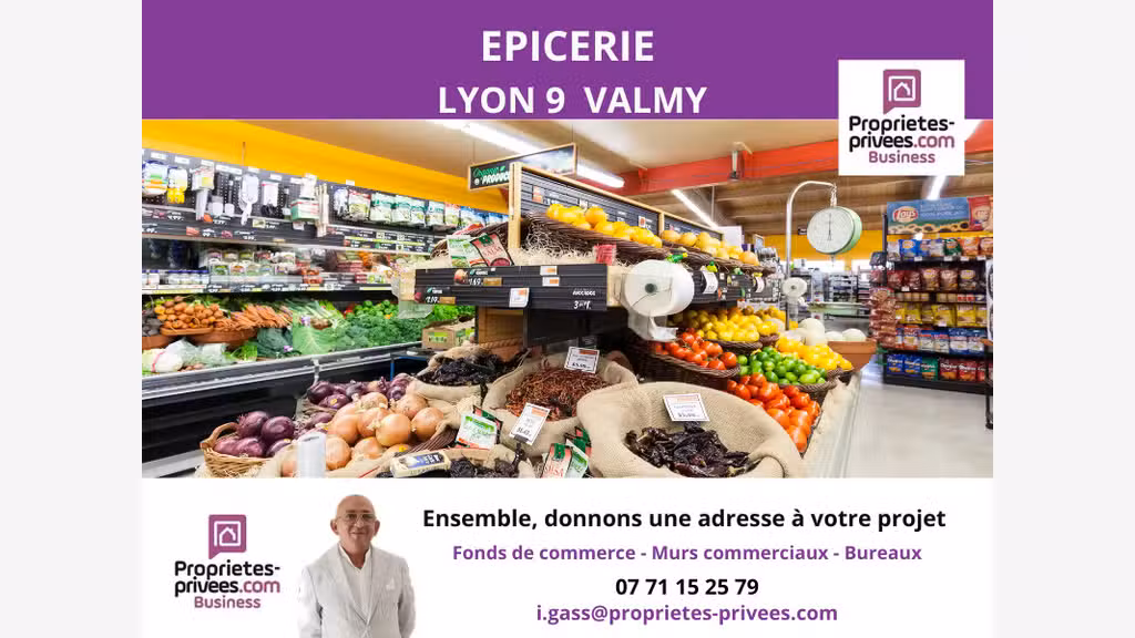Vente FDC épicerie métro Valmy 69009 Lyon