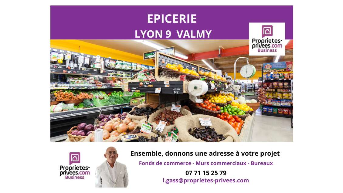 Vente FDC épicerie métro Valmy 69009 Lyon