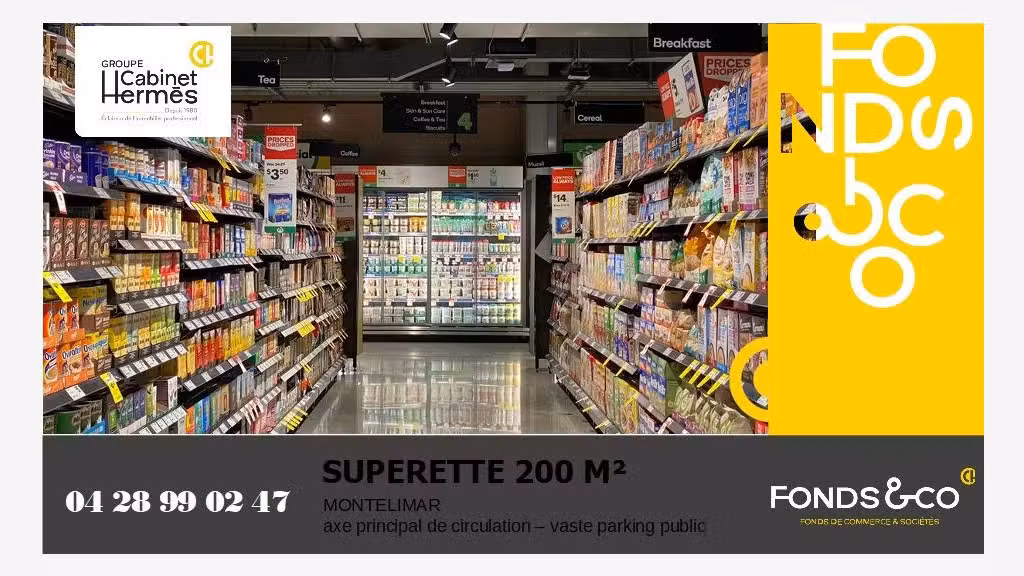 Vente supérette emplacement stratégique Montélimar