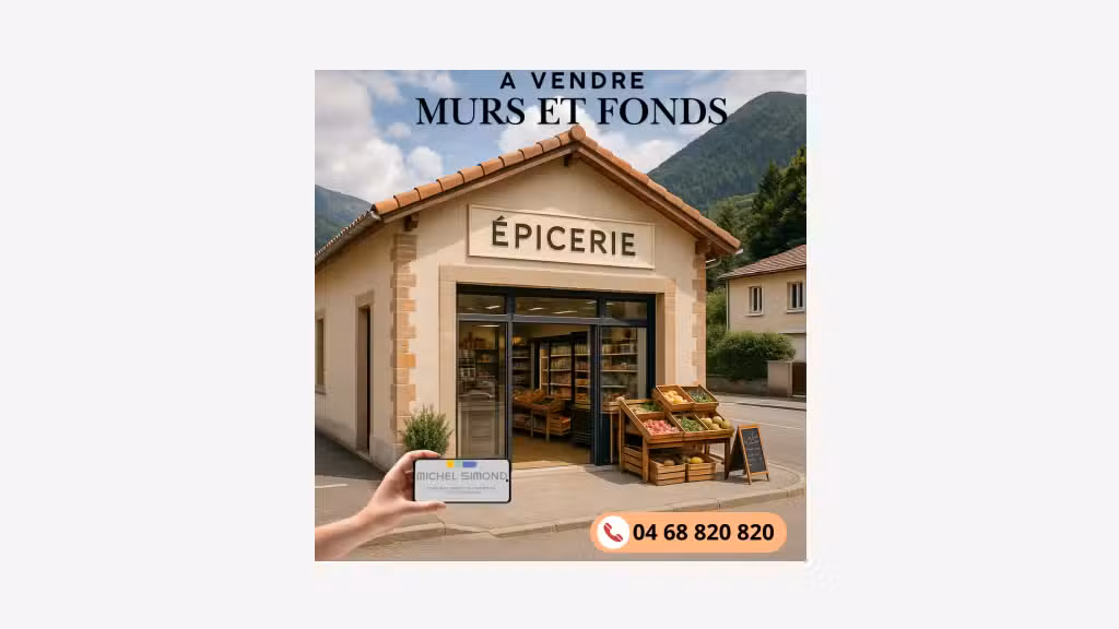 Cède supérette multi-activités Pyrénées Orientales