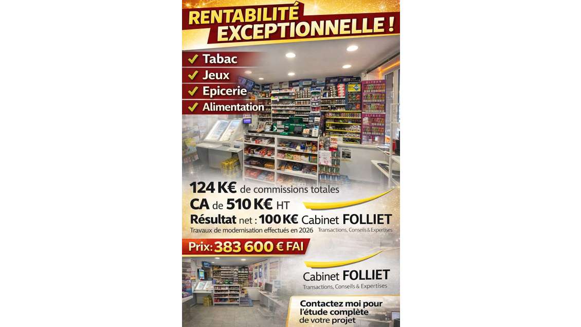 A vendre FDC tabac jeux épicerie à Strasbourg