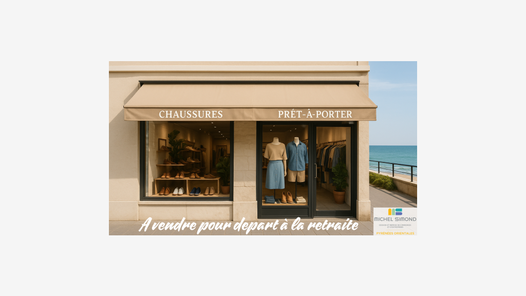 Vente magasin chaussures et prêt à porter dept 66