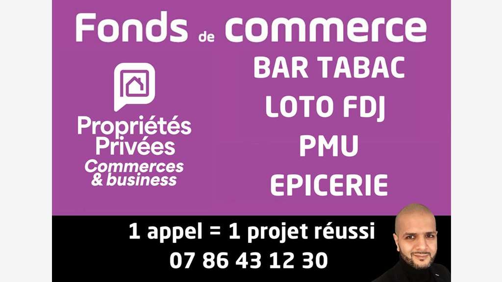 Vente bar tabac épicerie accessoires à Abbeville