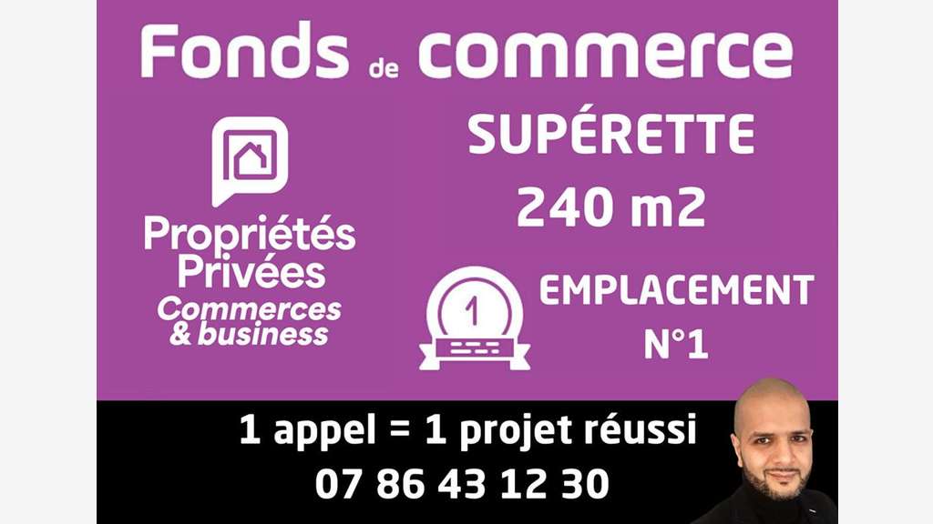 Vente supérette de 240m² en coeur de ville Amiens