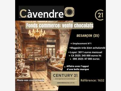 AV boutique de chocolats emplacement N°1 Besançon