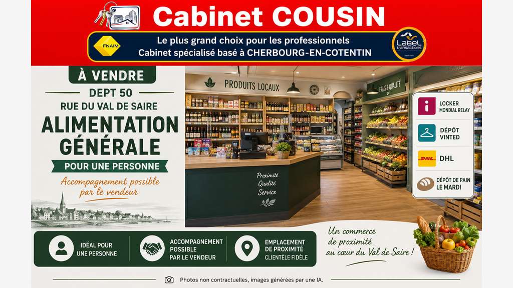AV FDC alimentation générale Cherbourg-En-Cotentin