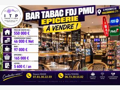 SUPERBE BAR TABAC FDJ PMU EPICERIE PROCHE DE