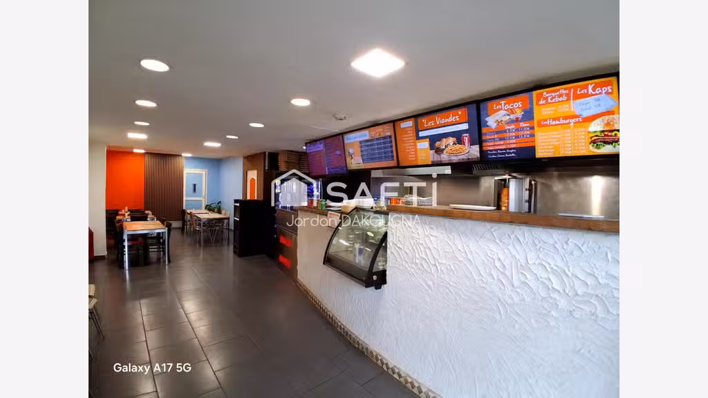 Vente snack pizzeria rentable 110m² à Dunkerque