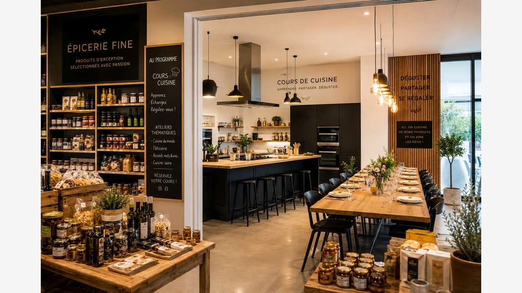 Cède épicerie fine & atelier cuisine dept Marne