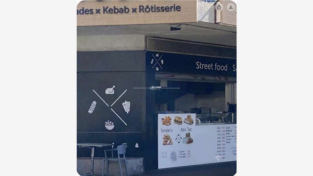 Vente snack de 32m² emplacement N°1 à Marseille