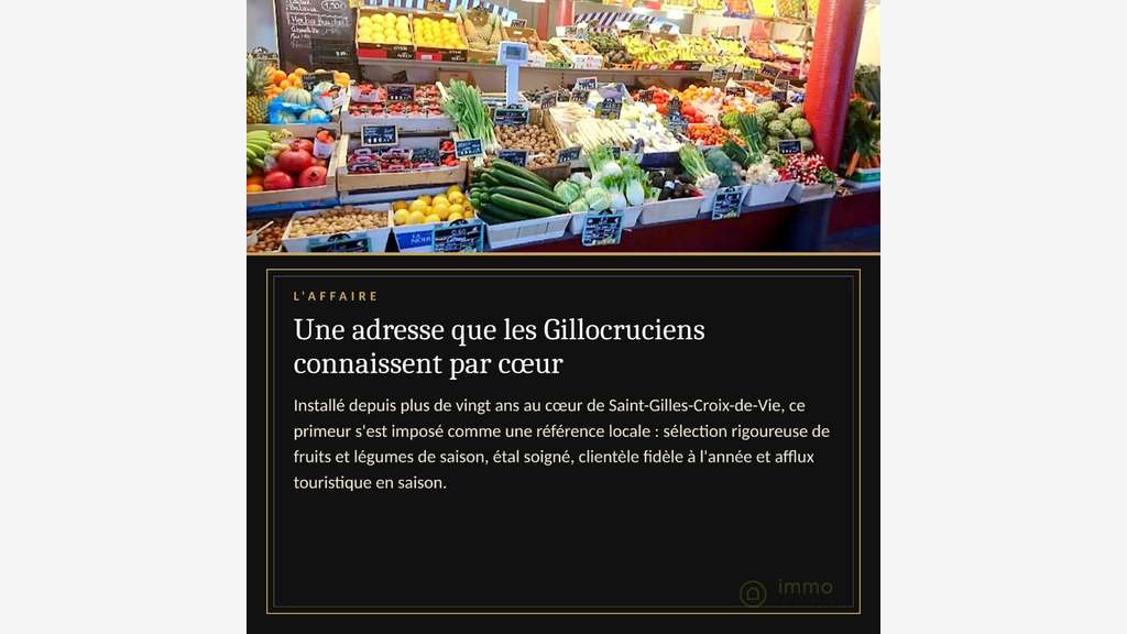 AV FDC primeur d'exception St Gilles Croix de Vie