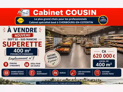 Vente FDC alimentation générale en Sud Manche