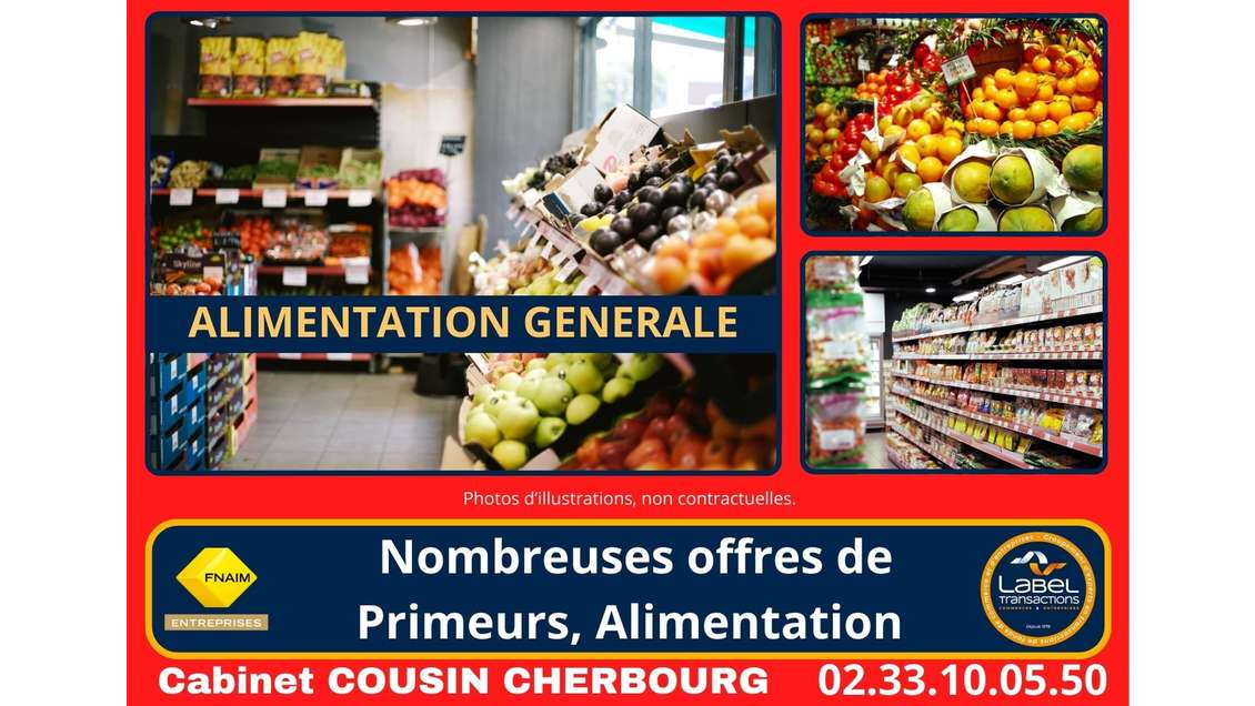 Vente FDC alimentation générale en Sud Manche