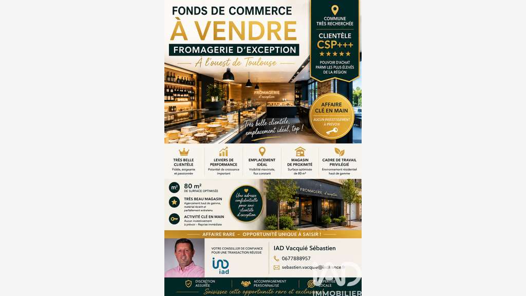 Vente fromagerie d'exception à Toulouse ouest