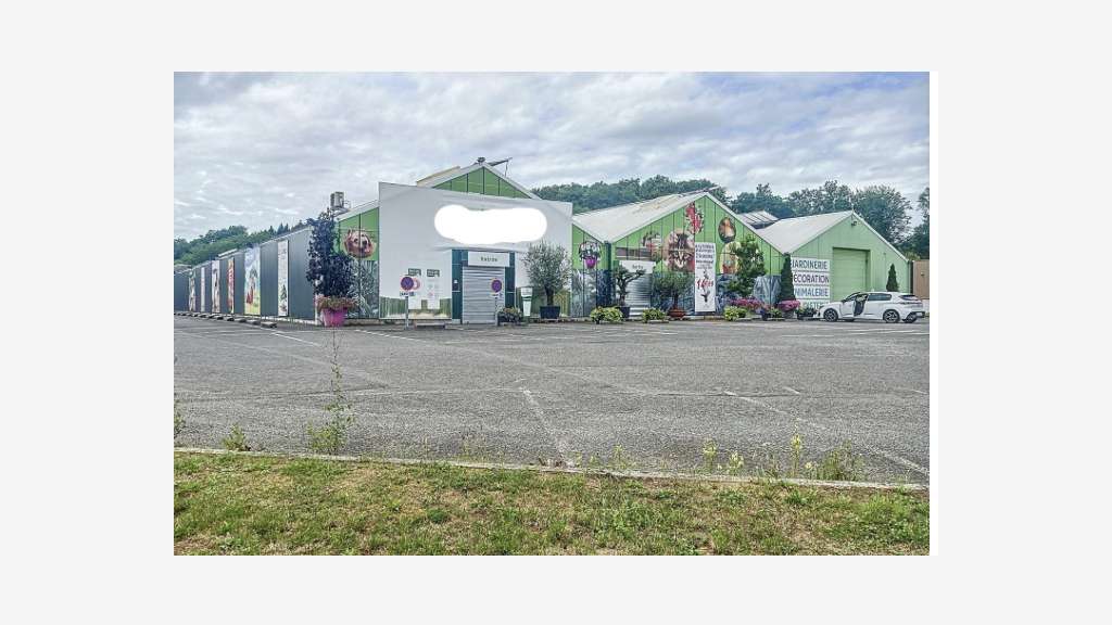 Fonds + murs jardinerie sous enseigne à Dampierre