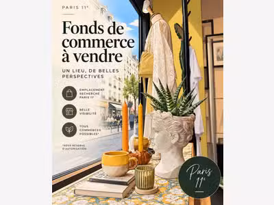 Fonds de commerce à vendre Paris 75011 Oberkampf 