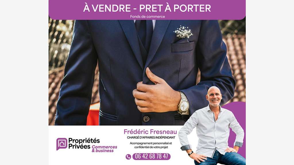 Cède FDC prêt à porter luxe mode accessoires Auray