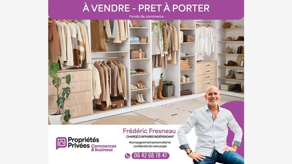 Cède FDC prêt à porter luxe mode accessoires Auray