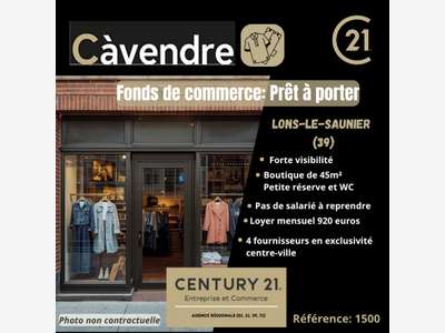 Vente FDC prêt à porter en centre ville de Lons