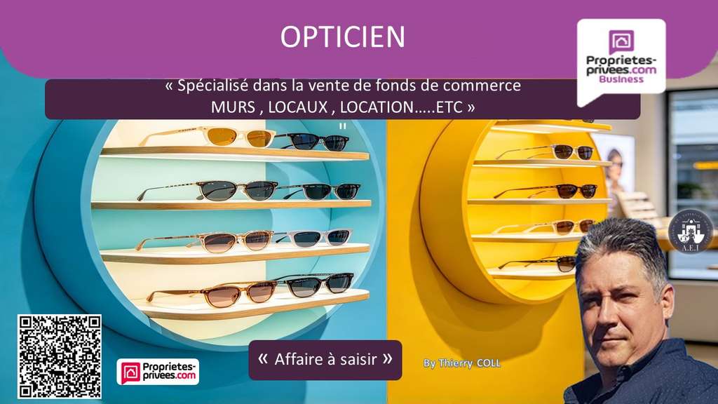 LYON 69007 - MAGASIN D'OPTIQUE - EXCELLENTE