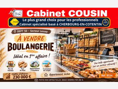 A vendre boulangerie appartement secteur Lessay