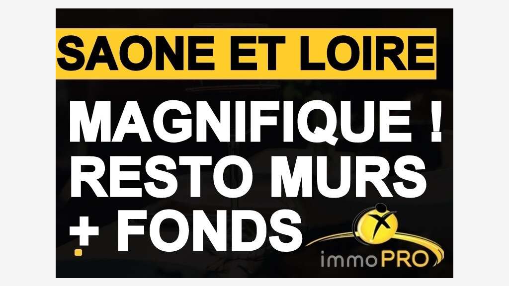 Vend murs et FDC bar restaurant bien situé à Macon