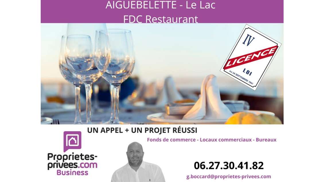 Vente bar restaurant 350m² à Aiguebelette le Lac