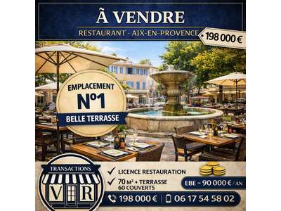 Vente Restaurant à Aix-en-Provence
