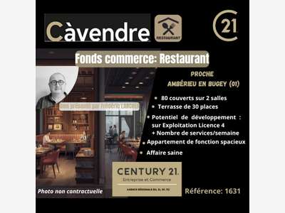 Vente restaurant proche Ambérieu en Bugey