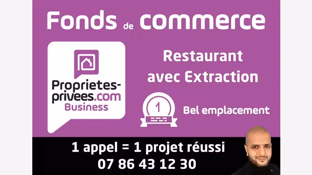 Vente restaurant logement à Amiens faubourg de Hem