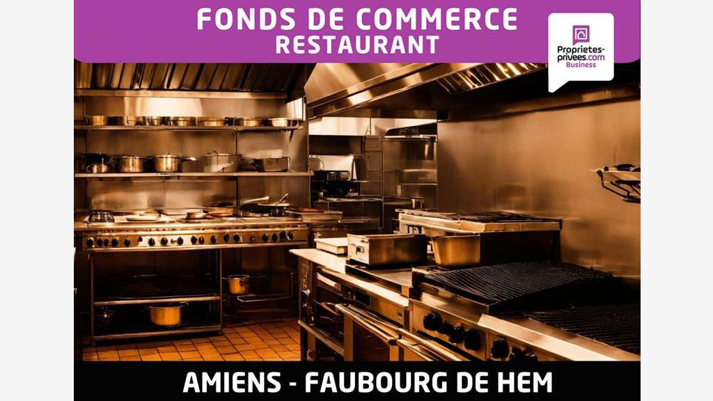 Vente restaurant logement à Amiens faubourg de Hem