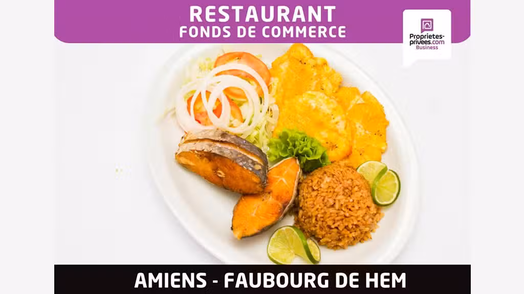 Vente restaurant logement à Amiens faubourg de Hem