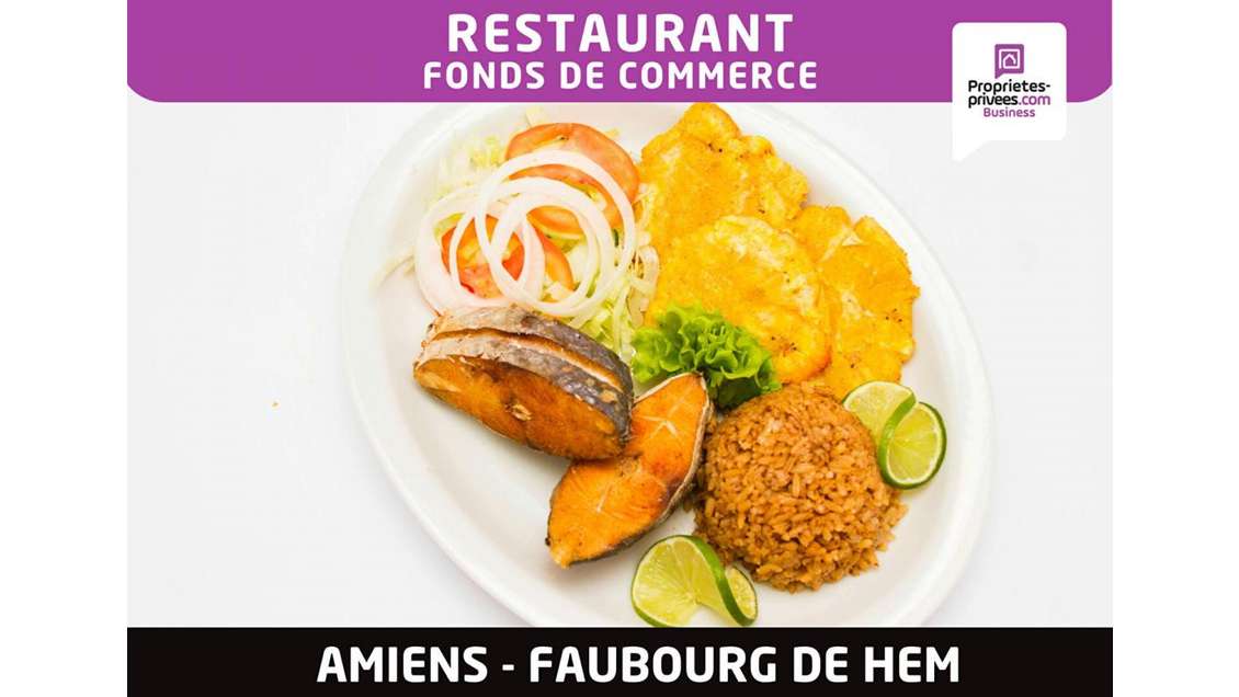 Vente restaurant logement à Amiens faubourg de Hem