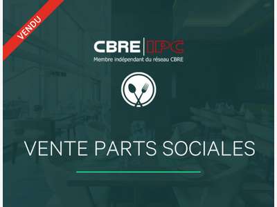 Vente parts sociales restaurant à Anglet Océan