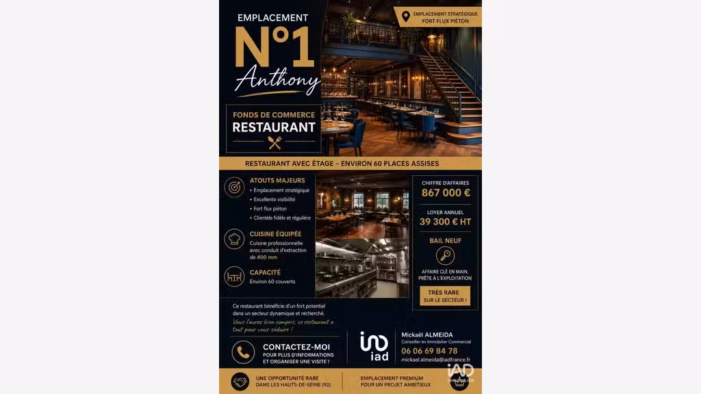 Restaurant à Antony