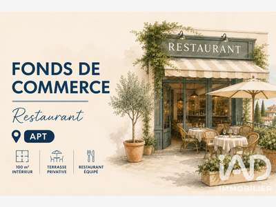 Vente restaurant rénové avec terrasse à Apt