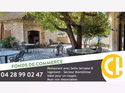 Vente restaurant avec murs secteur Montélimar