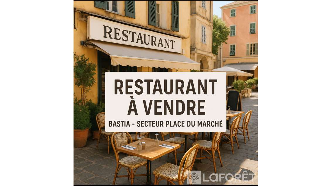 Vente FDC restaurant Place du Marché à Bastia